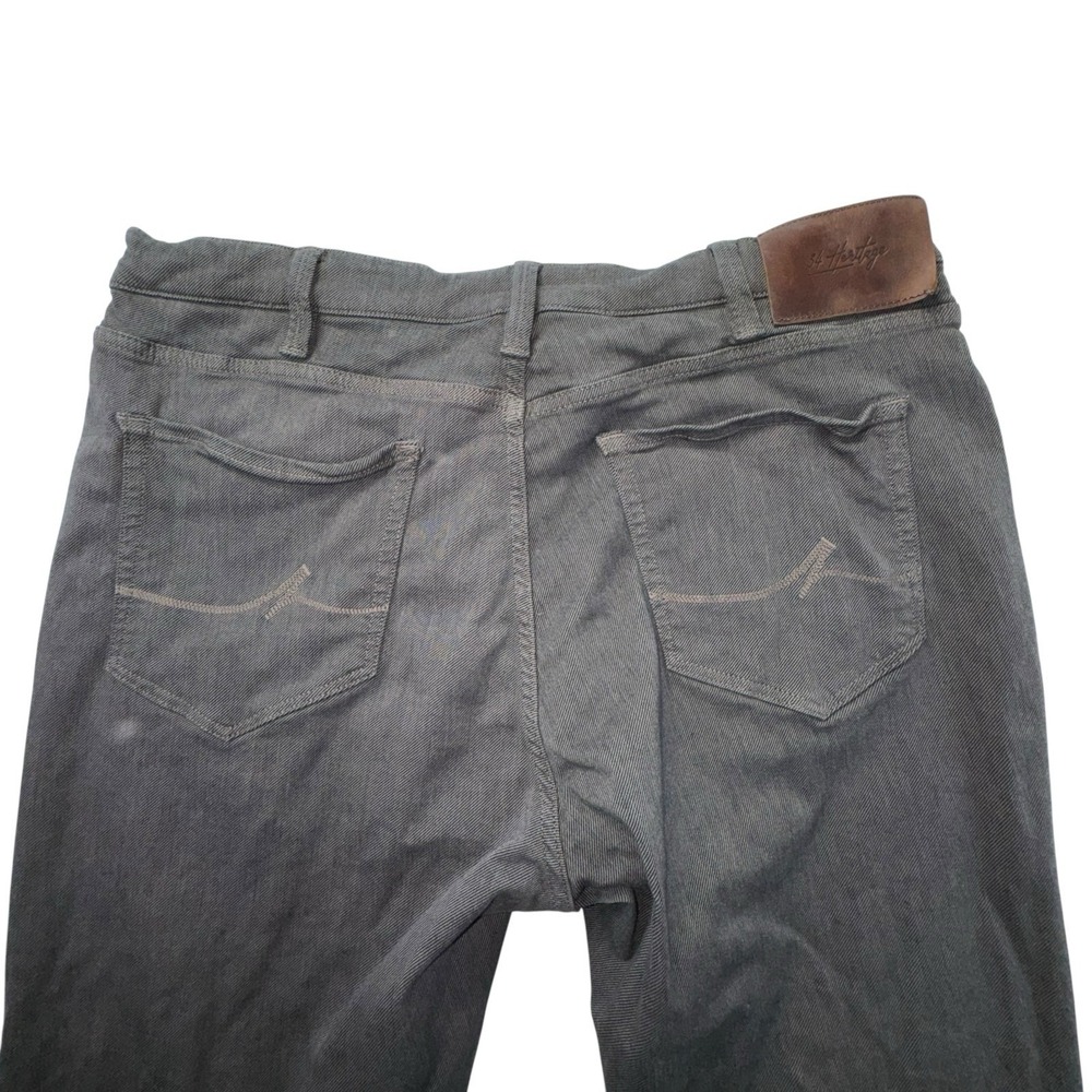 34 Heritage Charisma Brown Diagonal Denim Jeans Men's 40x30 - Picture 7 of 11